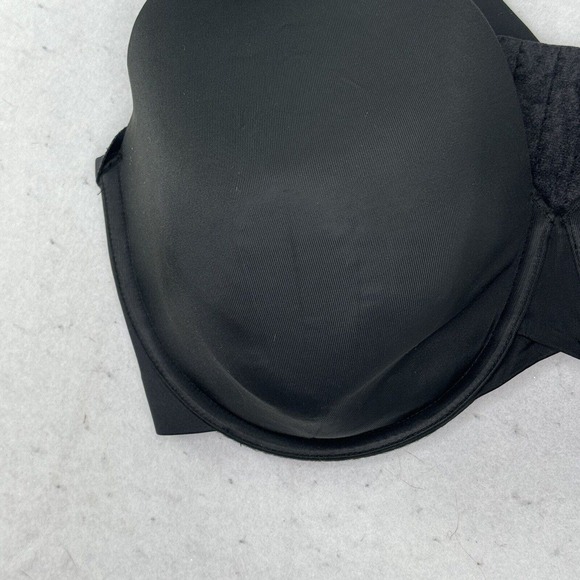 Cacique Bra Womens 40DDD Solid Black Lightly Lined Full‎ Coverage Underwire - Picture 11 of 14